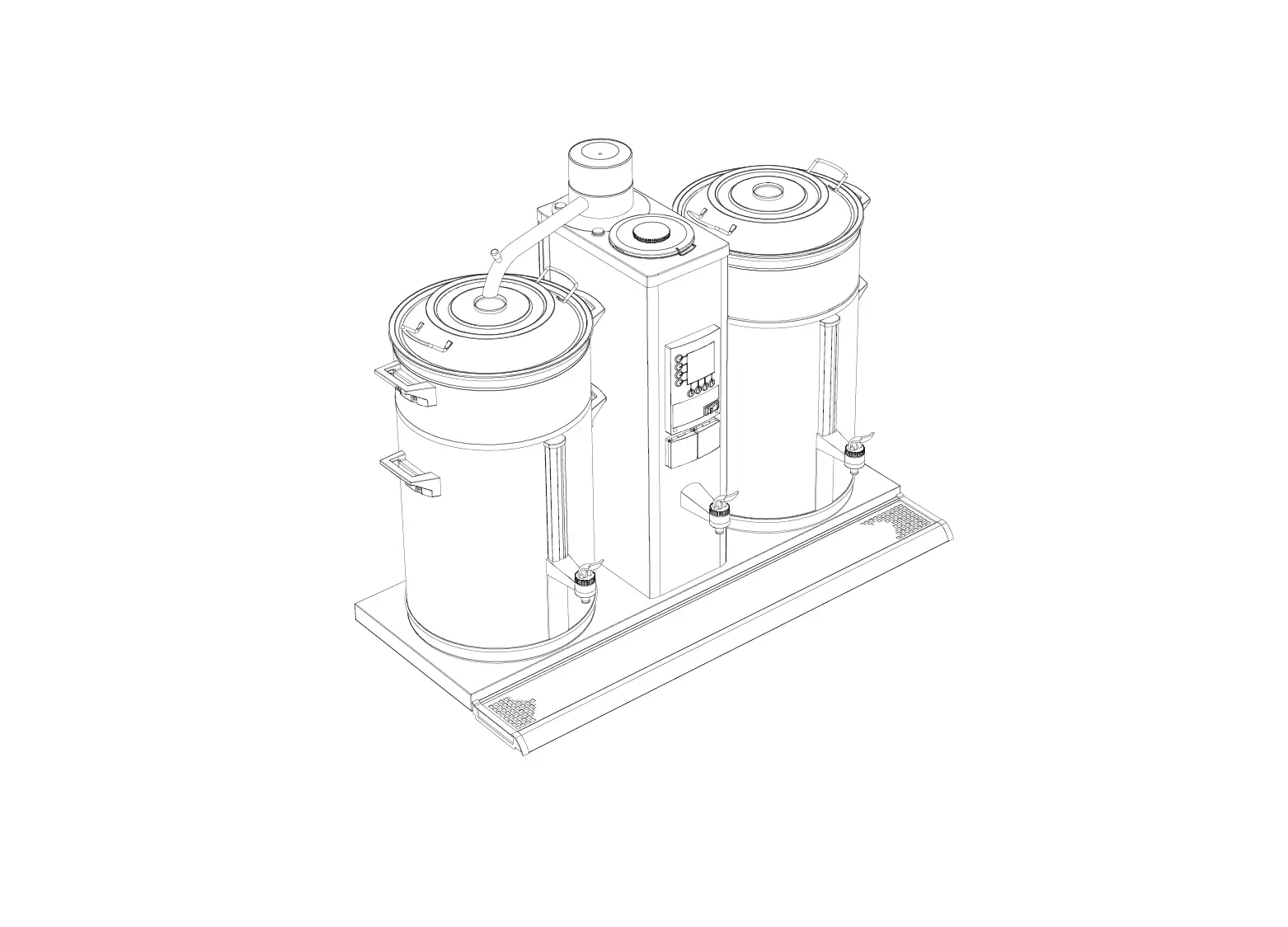 Bravilor Bonamat B20 Hw Round Filtering Machine With Hot Water Tap Instruction Manual
