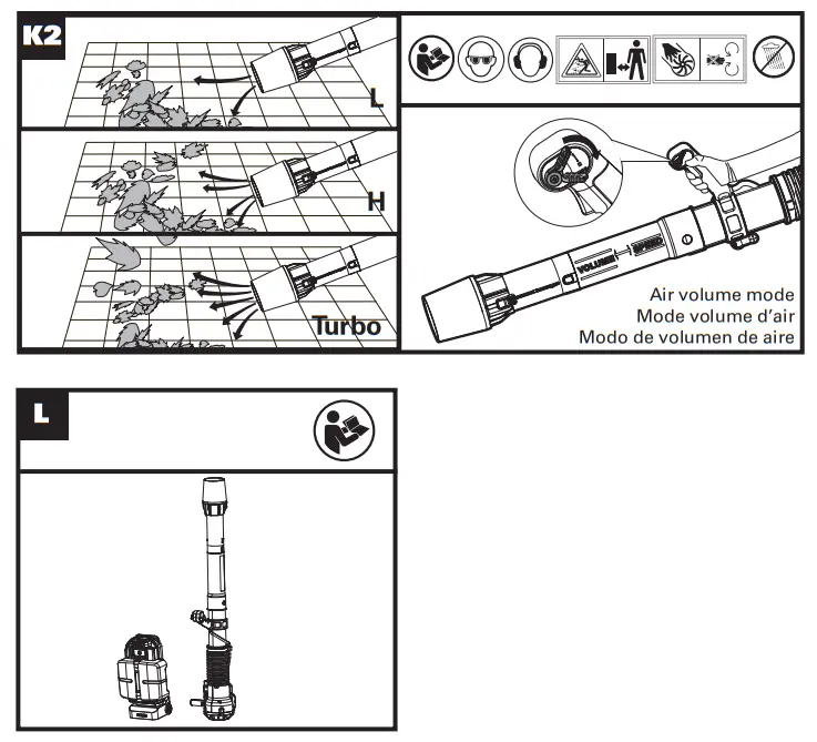 WORX NITRO WG572 Cordless Backpack Blower - Fig 5