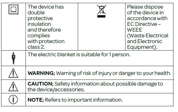 INVENTUM HN197VB Electric blanket-fig2