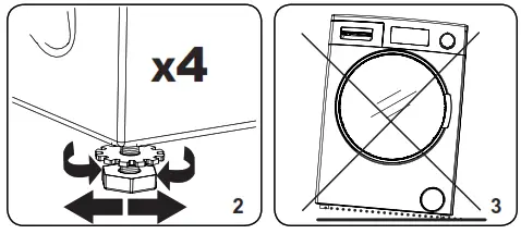 SHARP ES-HFH814AWC-IT Washing Machine - Loosen