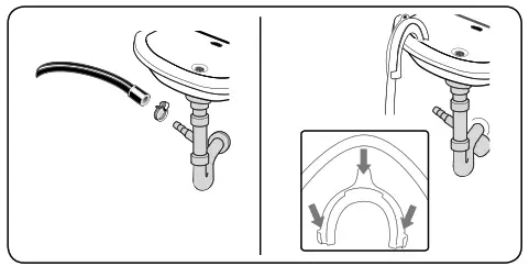 SHARP ES-HFH814AWC-IT Washing Machine - Water Discharge Connection