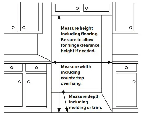 SAMSUNG Smart Counter Depth Side-by-Side Refrigerator Installation Specifications