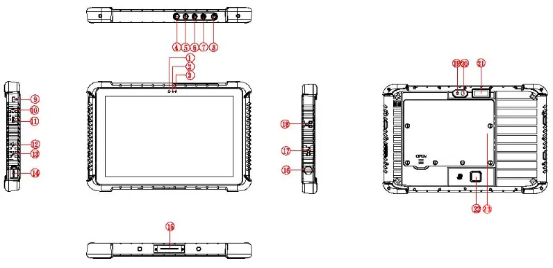 Emdoor Information EM-I16H Rugged Tablet - fig