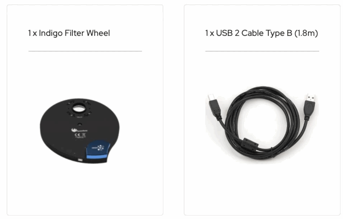 PegasusAstro PEG-INDIGOFW7-2 Indigo Filter Wheel - 8