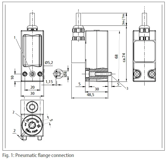 EMERSON 8092910 AVENTICS Pneumatic Piston Rod Cylinders fig 1