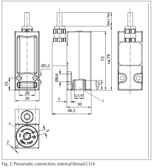 EMERSON 8092910 AVENTICS Pneumatic Piston Rod Cylinders fig 2