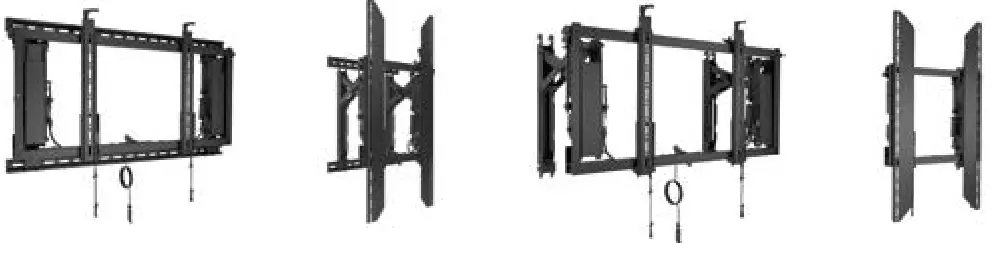CHIEF LVS1U ConnexSys Video Wall Mount System - ConnexSys Mounts With Rails