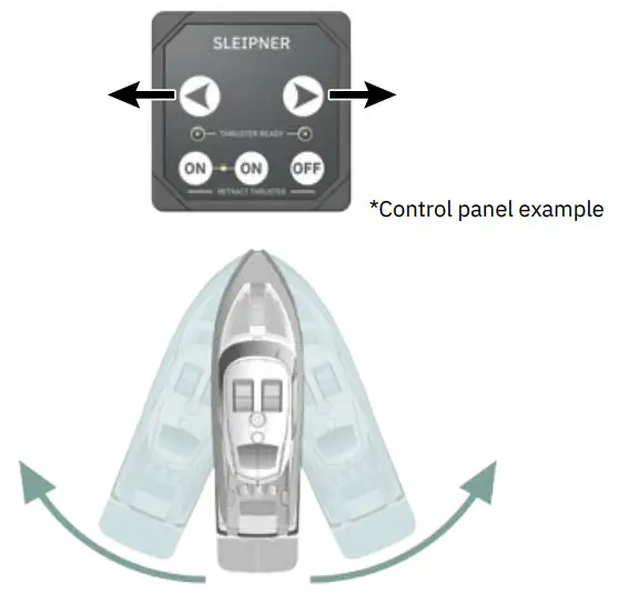 SLEIPNER SR Series Electric Retract Thruster - bow thruster 1