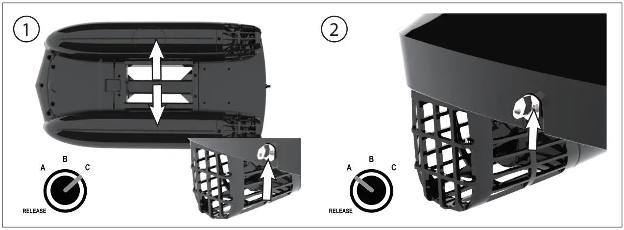 REELY RBR BT600 24 GHz GPS Bait Boat RtR - Lock release