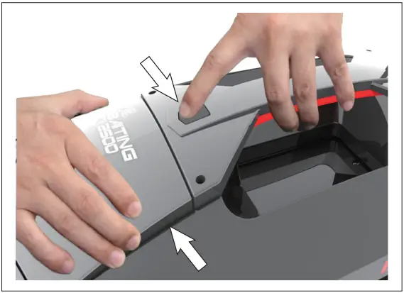 REELY RBR BT600 24 GHz GPS Bait Boat RtR - battery compartment