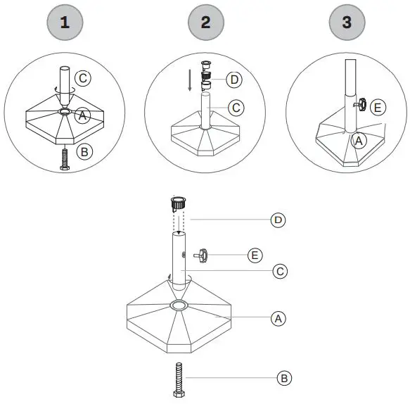 VONROC-GP511XX-13.5kg-Concrete-Parasol-Base-FIG-3