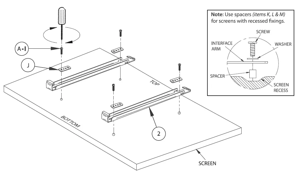 Ventry BTV510 Universal Flat Screen Wall Mount 4