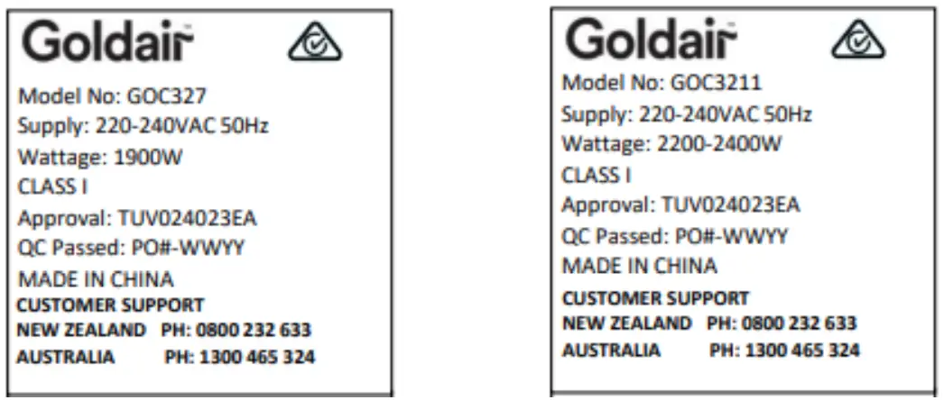 Goldair GOC32 Series 2400W 11 Fin Oil Column Heater with Turbo Fan Boost - fig 1