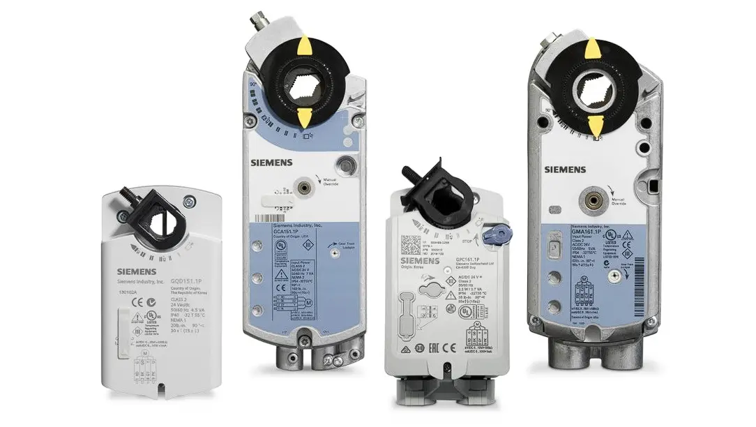 Siemens Geb161.1e Rotary Air Damper Actuator Instruction Manual