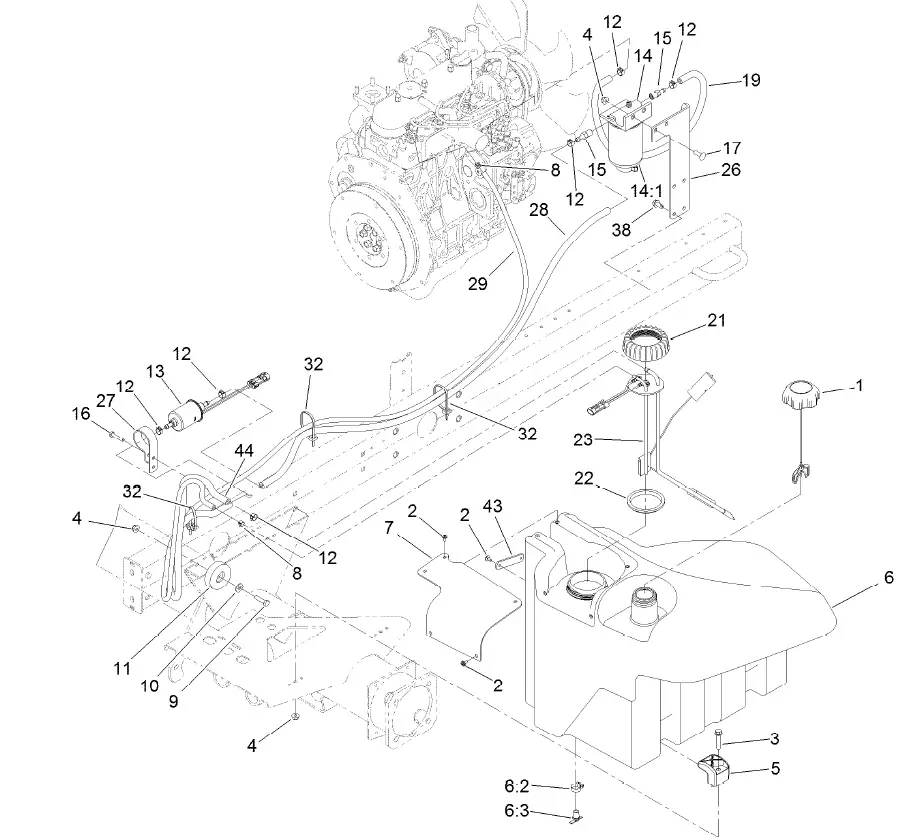 TORO 03674 Reelmaster 5010-H Traction Unit 28