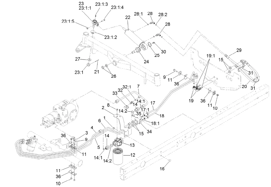 TORO 03674 Reelmaster 5010-H Traction Unit 43
