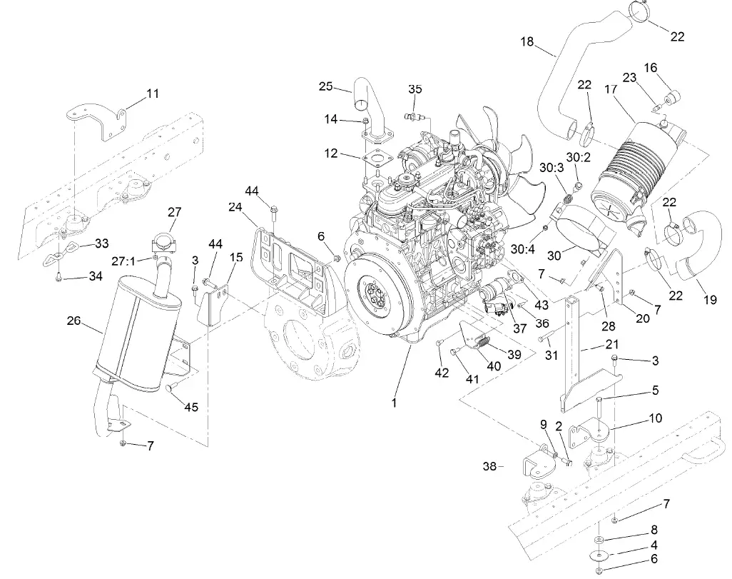 TORO 03674 Reelmaster 5010-H Traction Unit 47