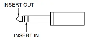 YAMAHA MX 200 Series Mixing Console - INSERT OUT
