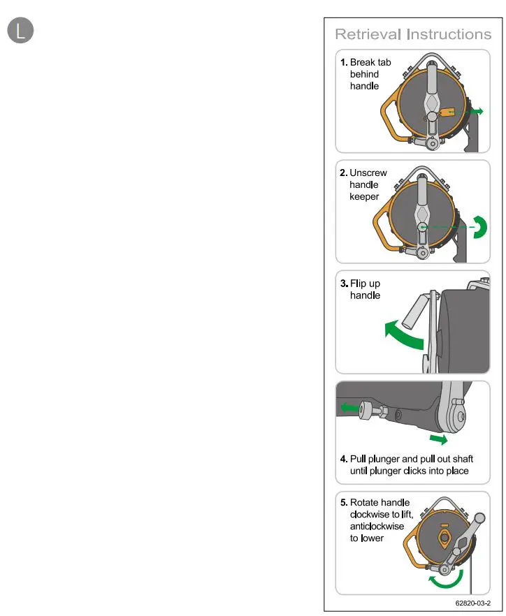 MSA Latchways Self Reracting Lifeline SRL Instruction Manual - Fig L