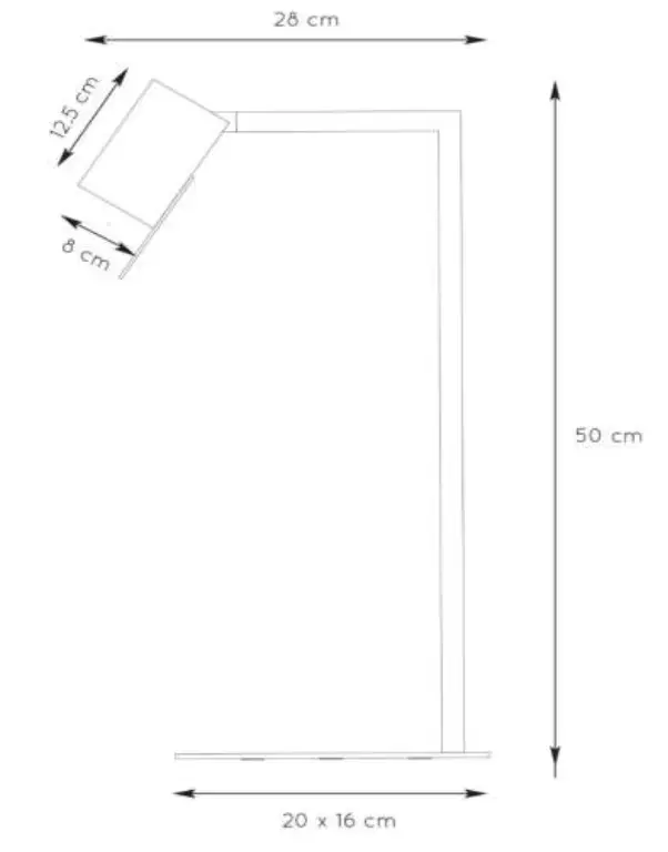 LUCIDE LESLEY Floor Reading Lamp 1xGU10 1