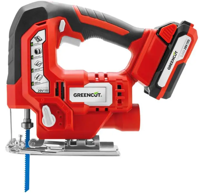 GREENCUT SRJ200L 20V Lithium Battery Cordless Jigsaw