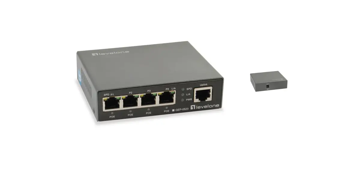 Level One Gep-0523 5-port Gigabit Poe Switch Instructions