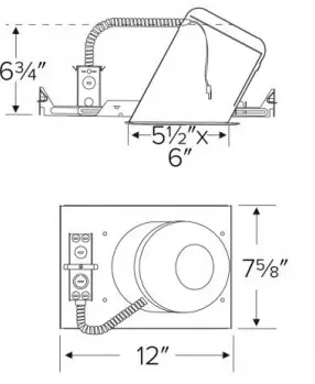 ELCO-Lighting-EL590ICA-5-Inch-LED-IC-Airtight-Sloped-Ceiling-Wall-New-Construction-Housing-fig-1