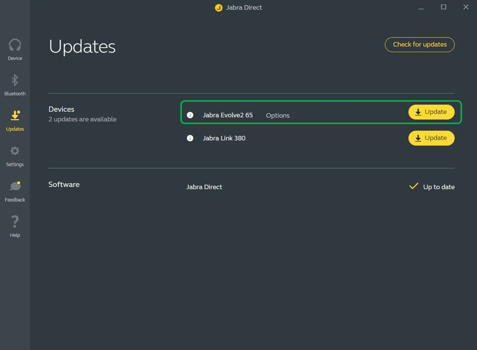 Jabra Evolve2 75 Charging Stand USB A for Wireless Headset - Update the firmware 2