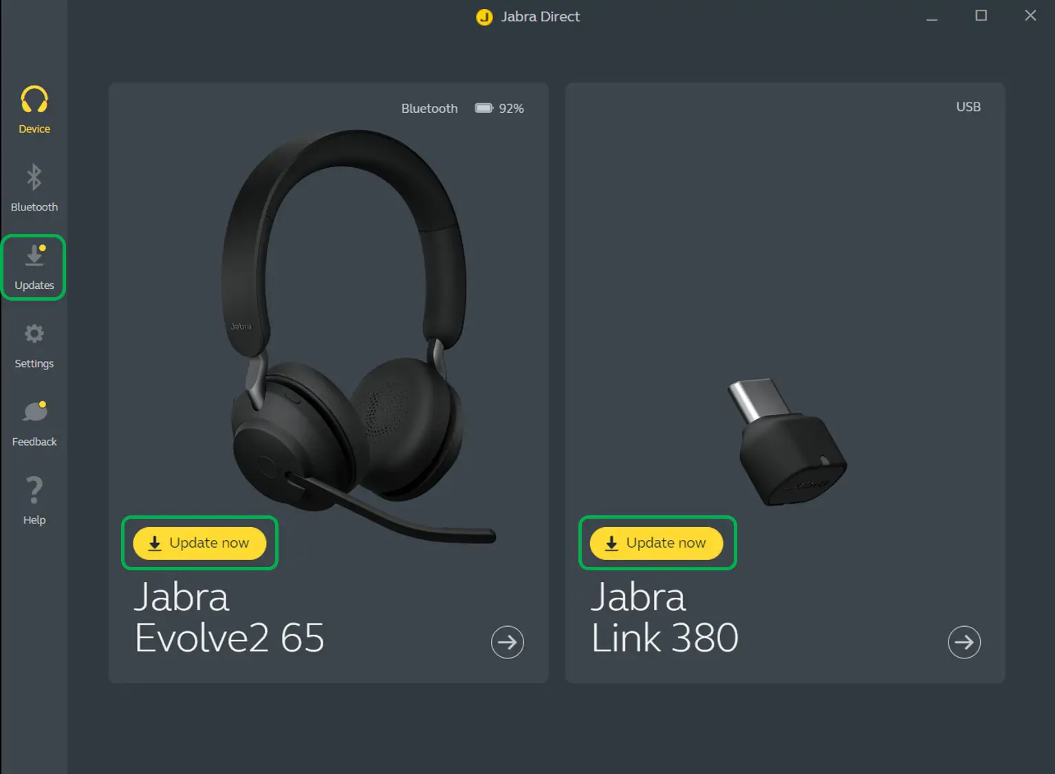 Jabra Evolve2 75 Charging Stand USB A for Wireless Headset - Update the firmware