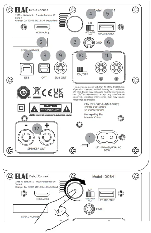 ELAC DCB41 ConneX Powered Speakers - fig 2