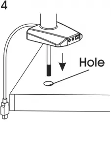 ULINE H-7620 Single Monitor Mount Easy Adjust Figure 3-4