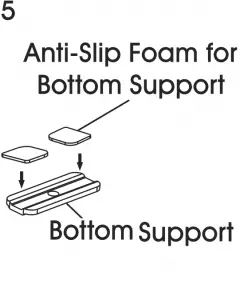 ULINE H-7620 Single Monitor Mount Easy Adjust Figure 3-5