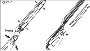 ULINE H-7620 Single Monitor Mount Easy Adjust Figure 6-A