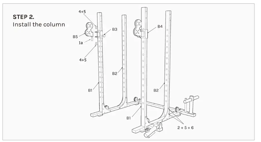 LSG GRK100 Multi Function Power Rack with Adjustable Cable Pulleys - fig 4