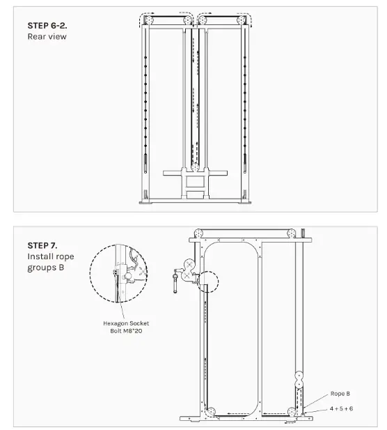 LSG GRK100 Multi Function Power Rack with Adjustable Cable Pulleys - fig9