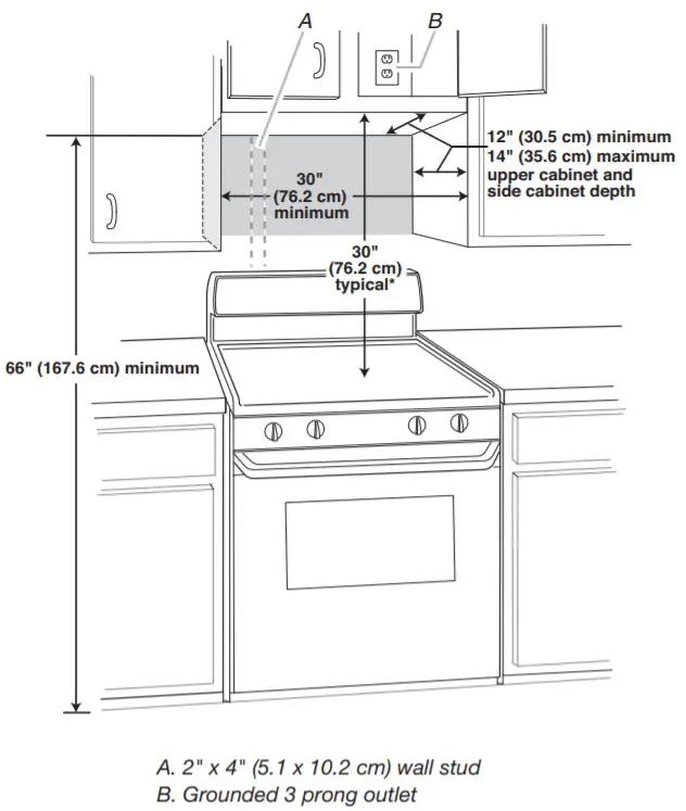 Whirlpool YAMV2307PFS Microwave Hood - Dimensions