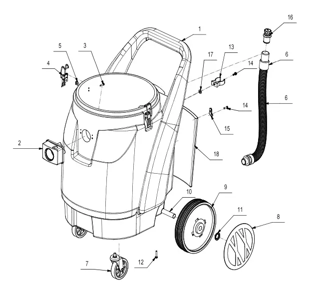 V TUF XR11000 High Performance Wet and Dry Industrial Vacuum Cleaner - fig 3