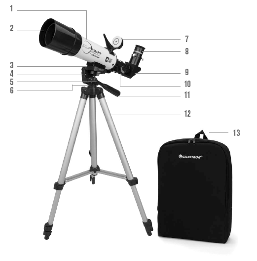 CELESTRON-Travel-Solar-Scope-50mm-Refractor-Telescope-Instruction-Manual-fig-1