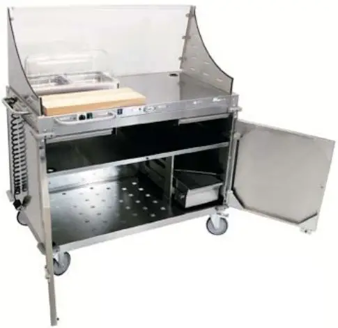 Cadco CBC-DC-L7 55 Inch Electric Hot Food Serving Counter