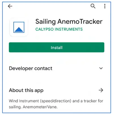CALYPSO 34165 AnemoTracker App - 01