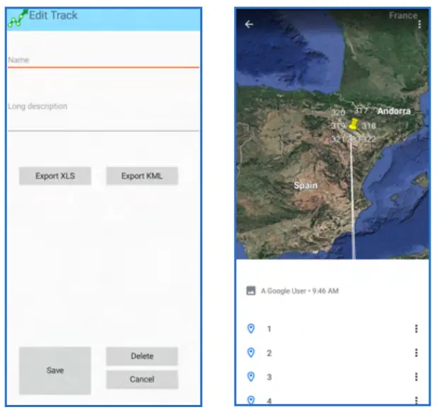 CALYPSO 34165 AnemoTracker App - Google Earth