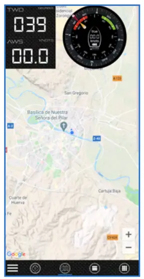 CALYPSO 34165 AnemoTracker App - Google Maps