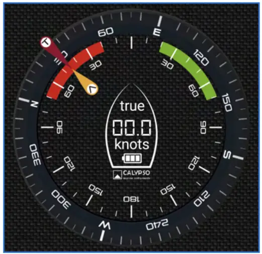 CALYPSO 34165 AnemoTracker App - Main Screen