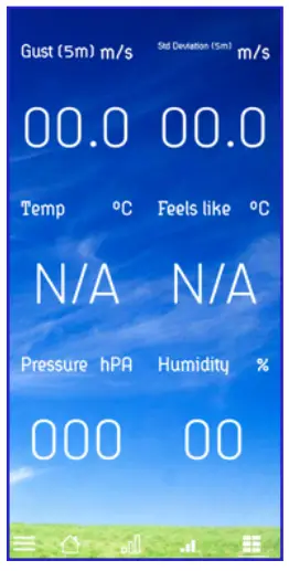 CALYPSO 34165 AnemoTracker App - Multidata Screen