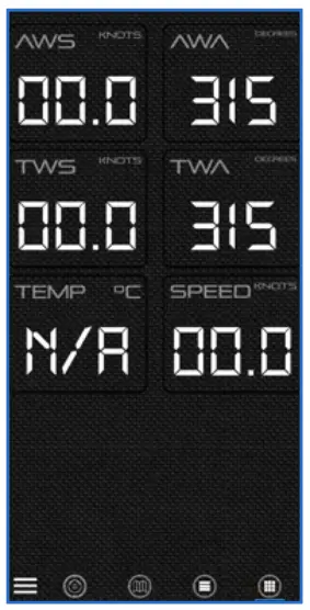 CALYPSO 34165 AnemoTracker App - pressing on them