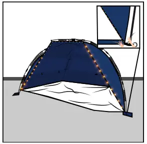 RUKKET Tent100 Sports Glow-Nana Beach Tent Canopy - fig5