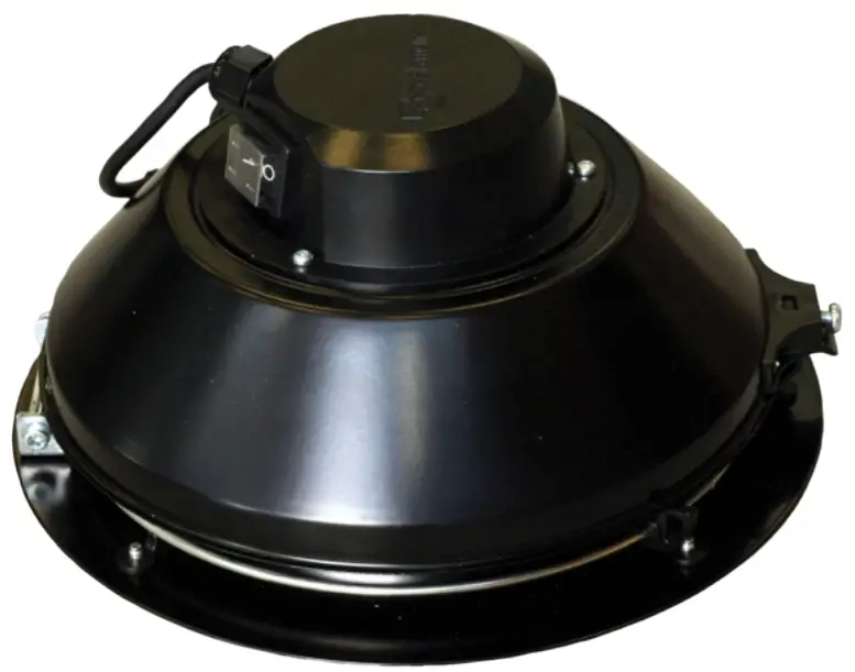 Puravent 27765 TFSR 315 M BLACK Centrifugal Roof Fan