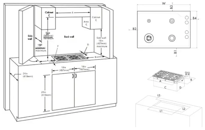 ZLINE DROPINS Gas Stovetop - INSTALLATION 1