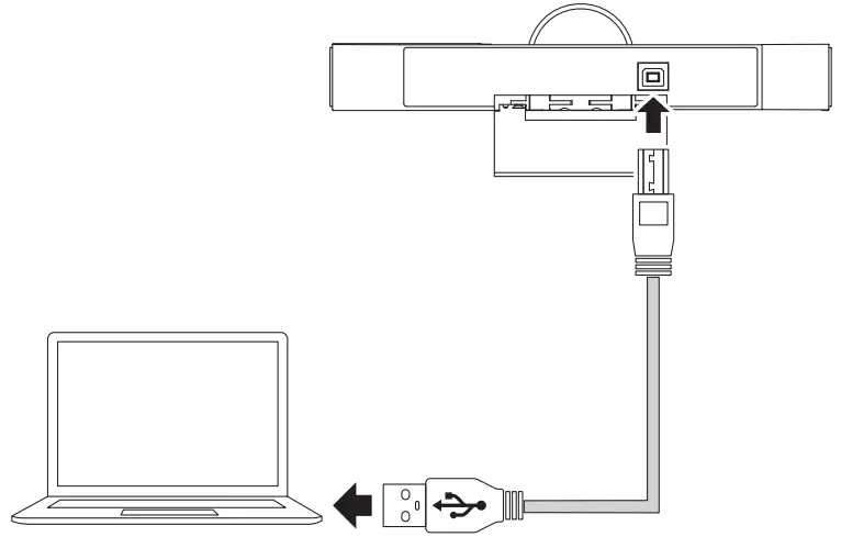 Sandberg 134-22 ConfCam EPTZ 1080P HD Remote-Connect webcam to USB port on computer.