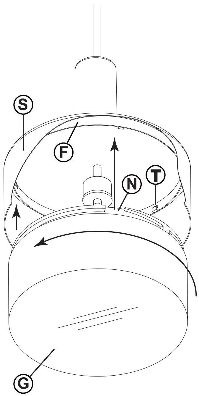 HINKLEY 30074 Cedric 2 lt 13 Inch Pendant - DRAWING 3